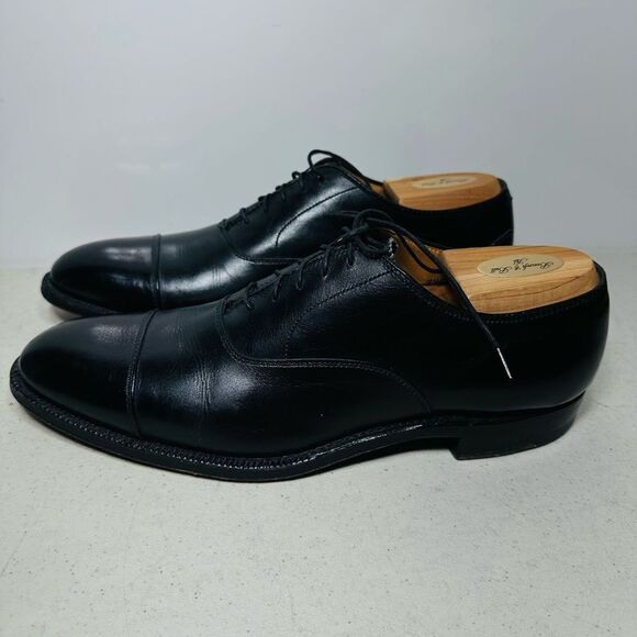 ALDEN 907 Men’s Straight Tip Balmoral Black Calfskin Shoes Size 10AAAA/AA